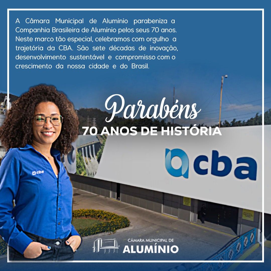 Imagem da notícia: Câmara parabeniza a CBA pelos seus 70 anos