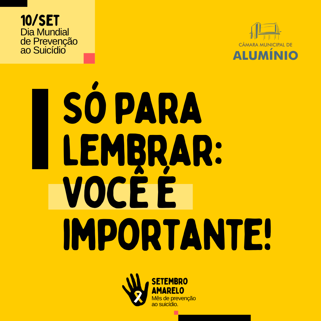 Imagem da notícia:  10 de Setembro – Dia Mundial de Prevenção ao Suicídio
